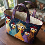 Chrissie quilted tote bag interior lining
