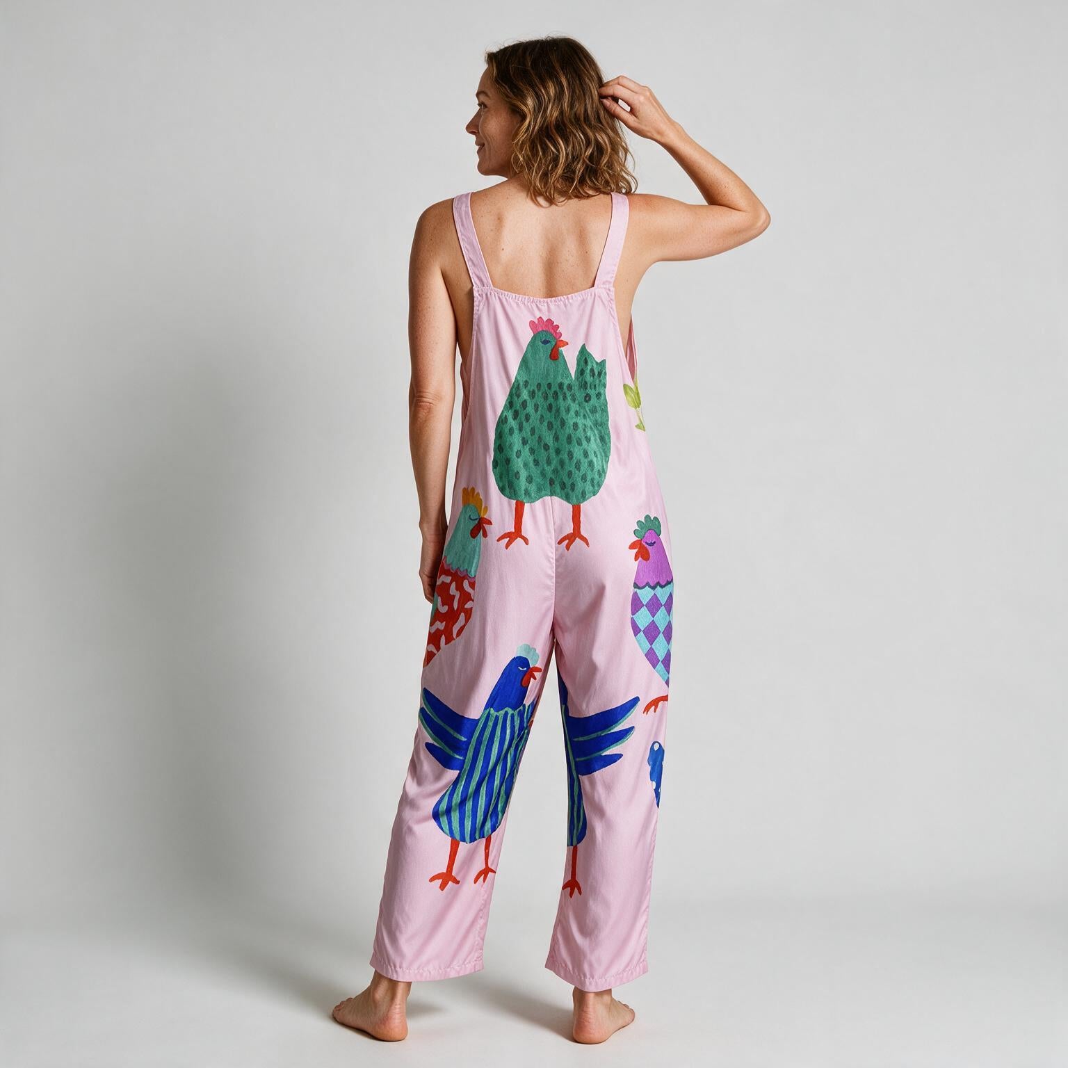 Eleanor Easy Fit Printed Jumpsuit - back view