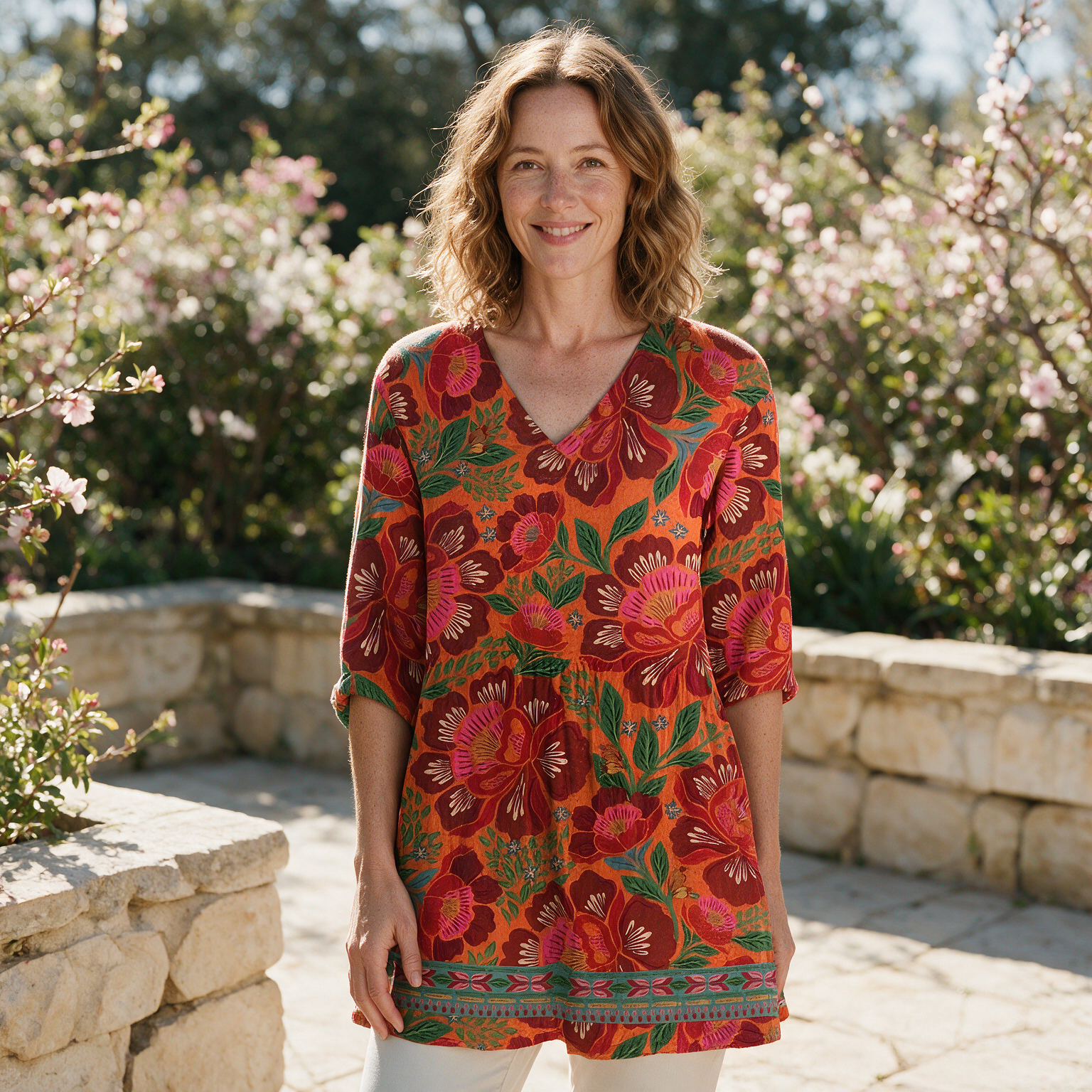 Priscilla Long Blouse - front