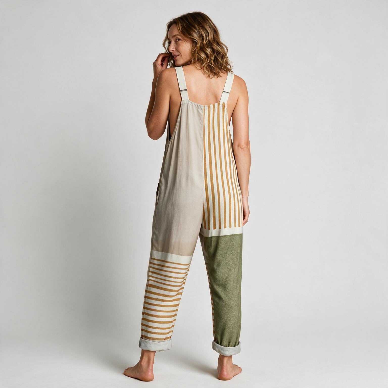 Grace Everyday Printed Jumpsuit - back view