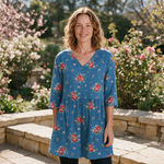 Lucia Long Blouse - front