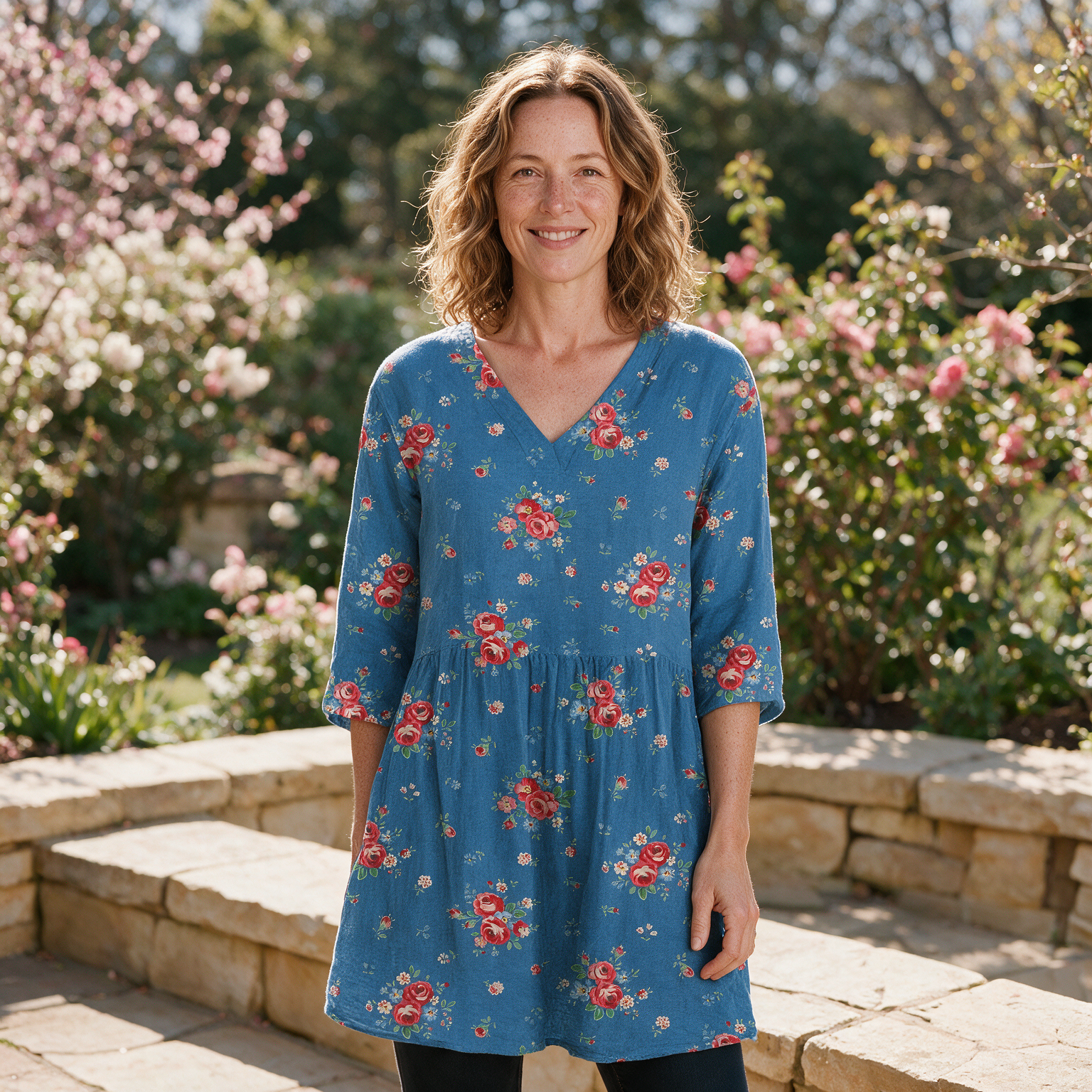 Lucia Long Blouse - front