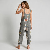 Harper Flowy Printed Jumpsuit - back view