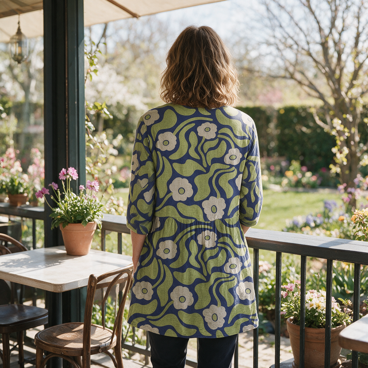 Stephanie Long Blouse - back