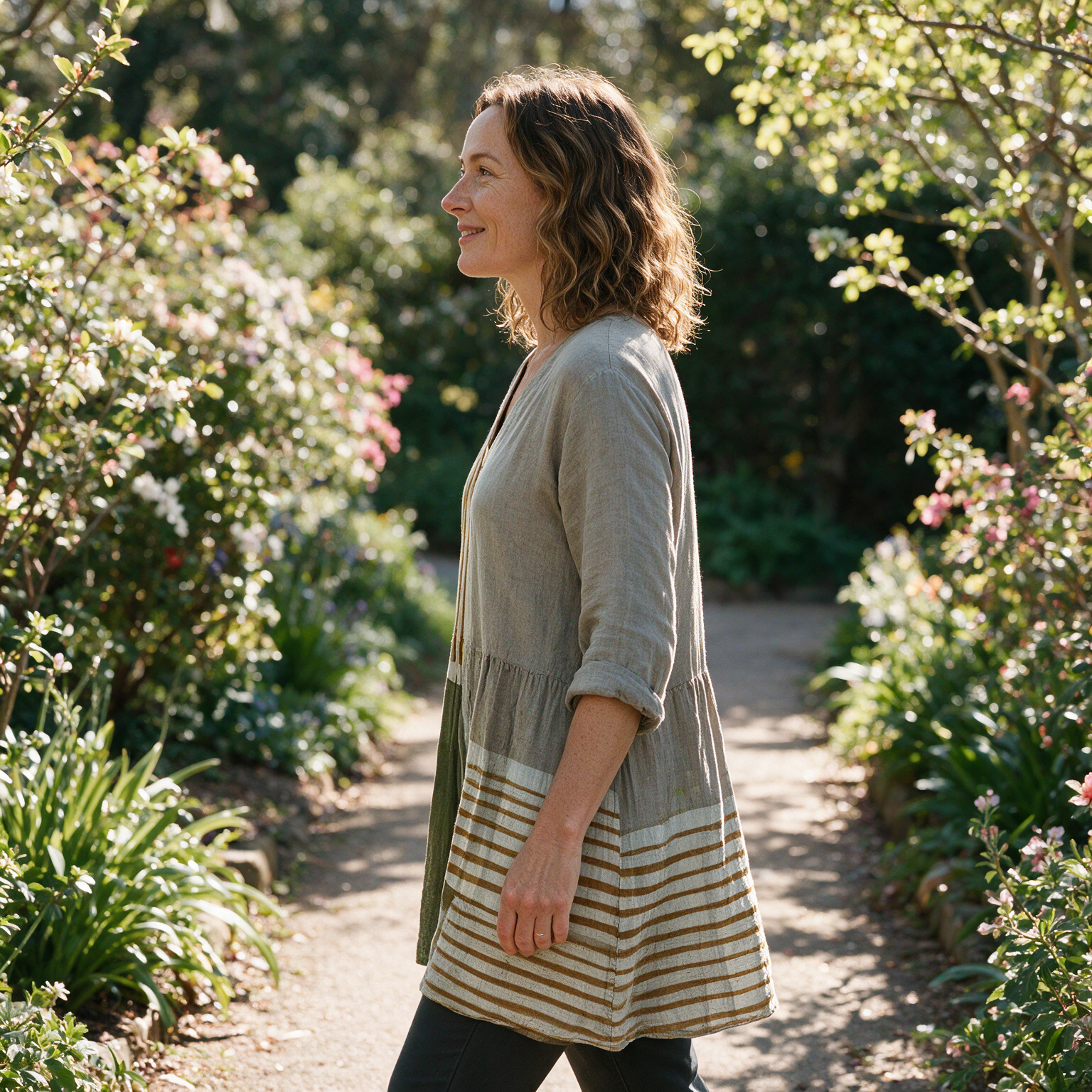 Natalie Long Blouse - side