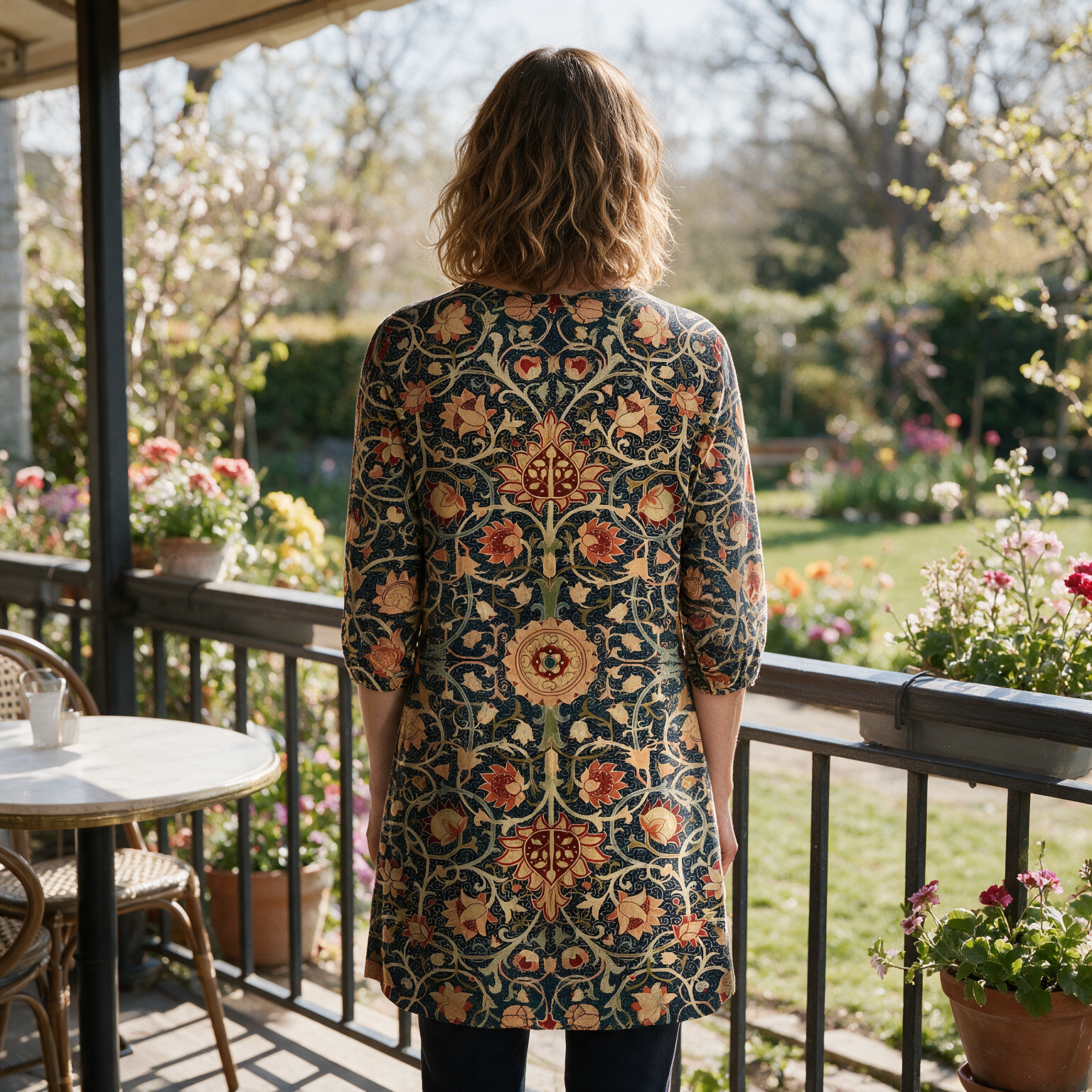 Lilian Long Blouse - back