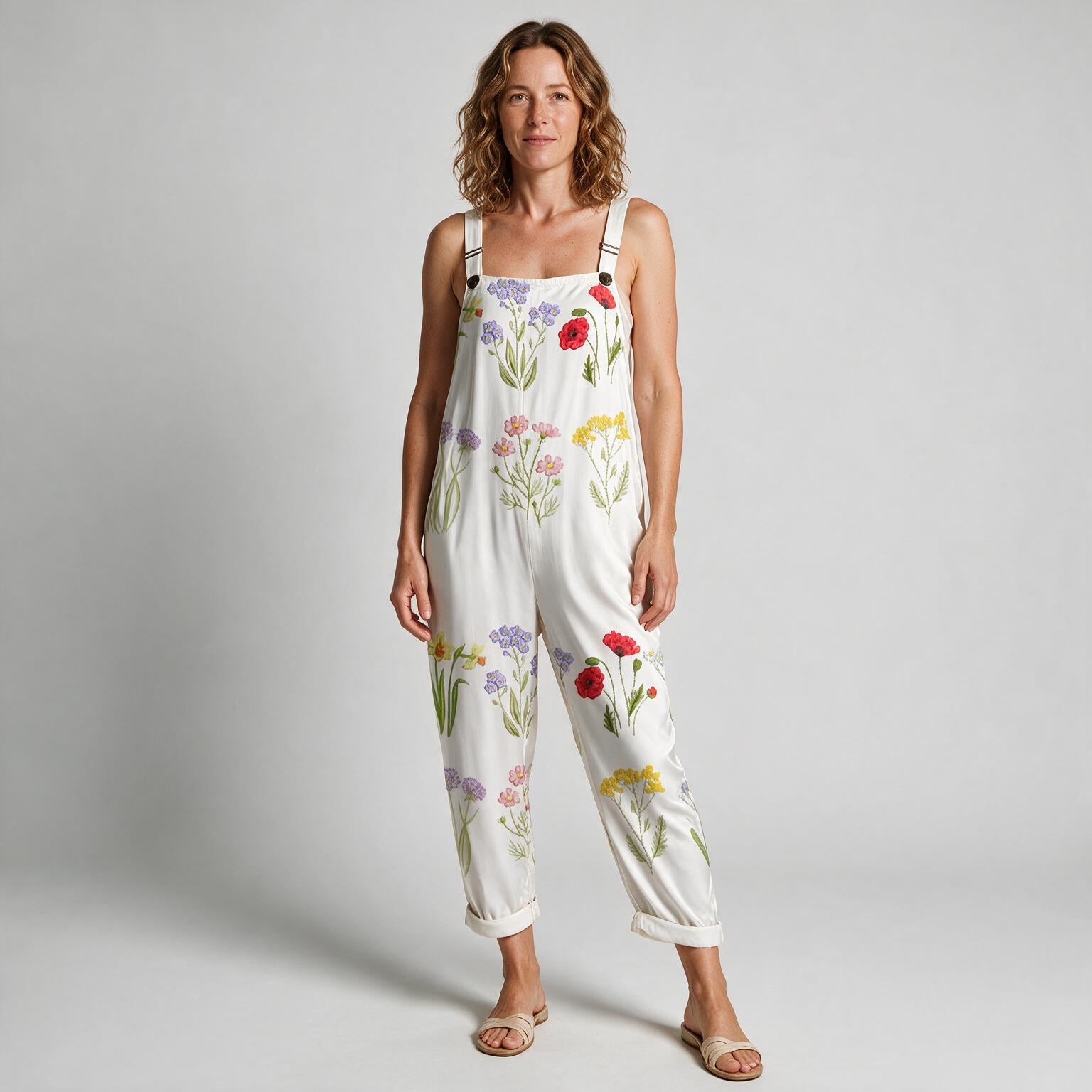Clara Market Day Printed Jumpsuit - front view
