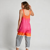 Maisie Airy Printed Jumpsuit - back view