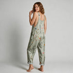 Amelia Printed Relaxed Jumpsuit - back view