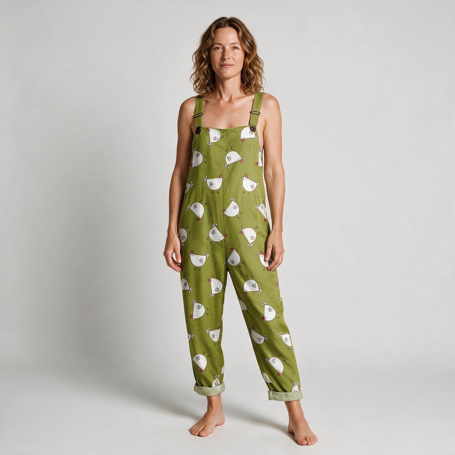 Freya Wide Leg Printed Jumpsuit - front view