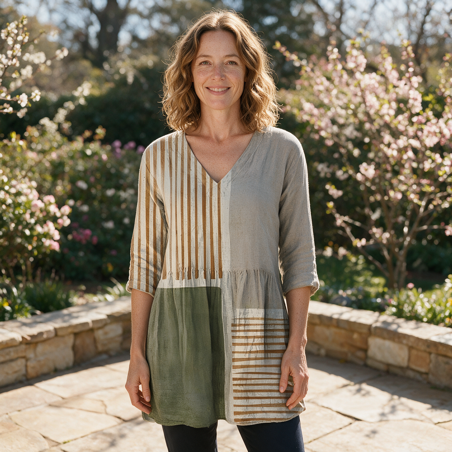 Natalie Long Blouse - front
