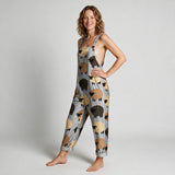 Evie Comfort Printed Jumpsuit - side view