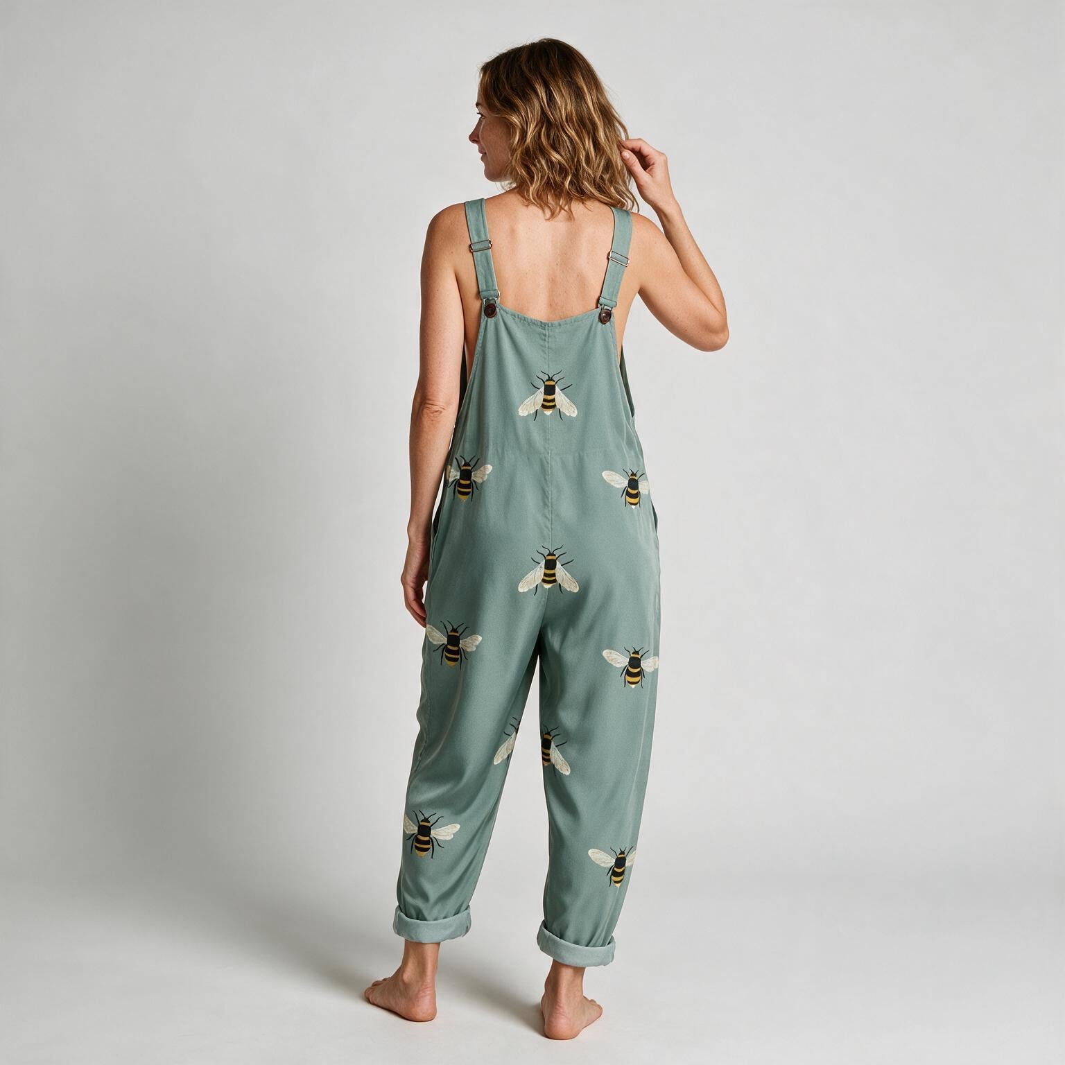 Emily Chic Printed Jumpsuit - back view