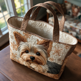 Glenda quilted tote bag interior lining