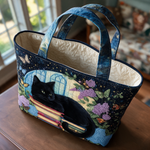 Kaye quilted tote bag interior lining