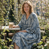 Lilouette spring dress three quarter view at an outdoor cafe