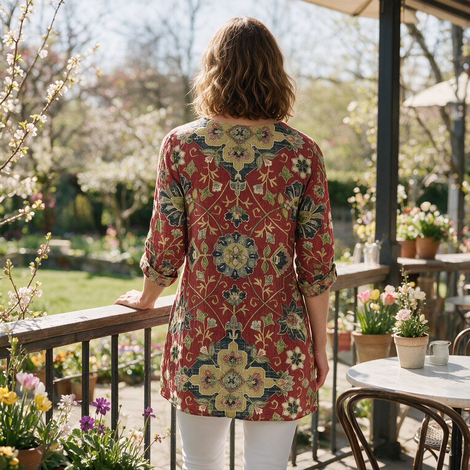 Amoura Long Blouse - back