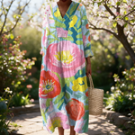 Linaëlle spring dress in a sunlit garden