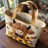Helen quilted tote bag interior lining