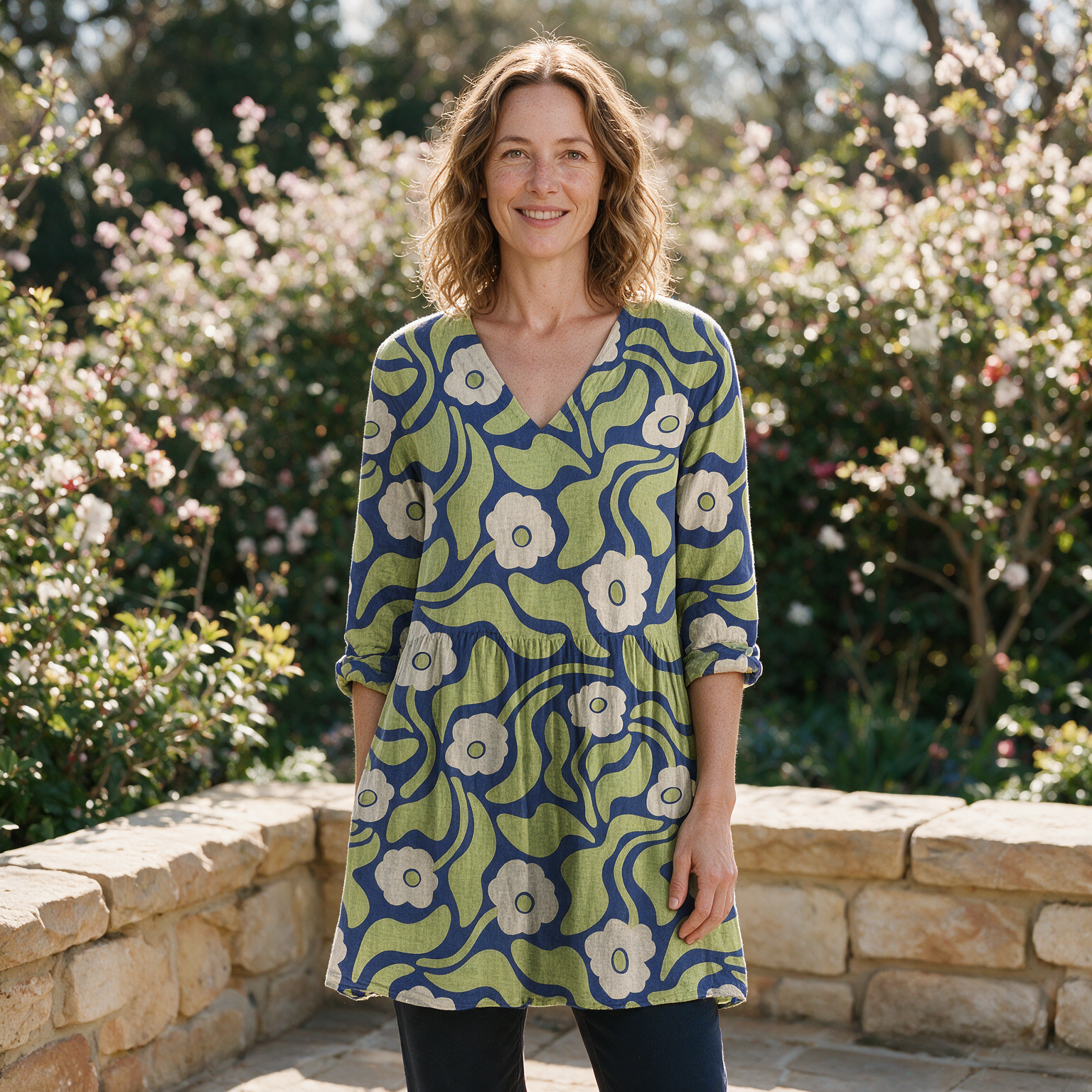 Stephanie Long Blouse - front