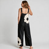 Olivia Comfort Fit Printed Jumpsuit - back view