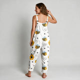 Annabelle Sleeveless Printed Jumpsuit - back view