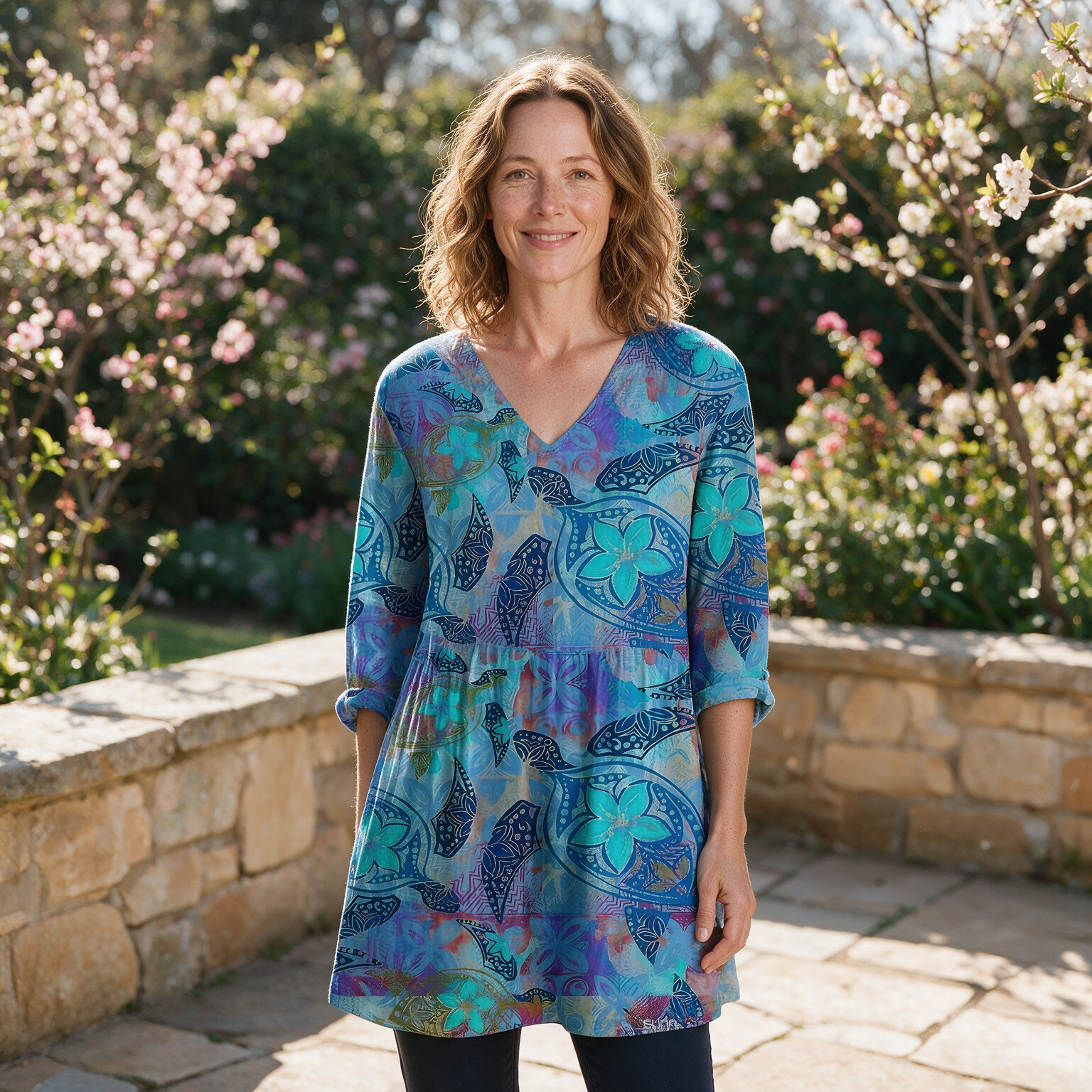 April Long Blouse - front