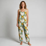 Poppy Holiday Printed Jumpsuit - front view