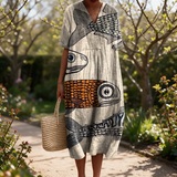 Margie spring dress in a sunlit garden