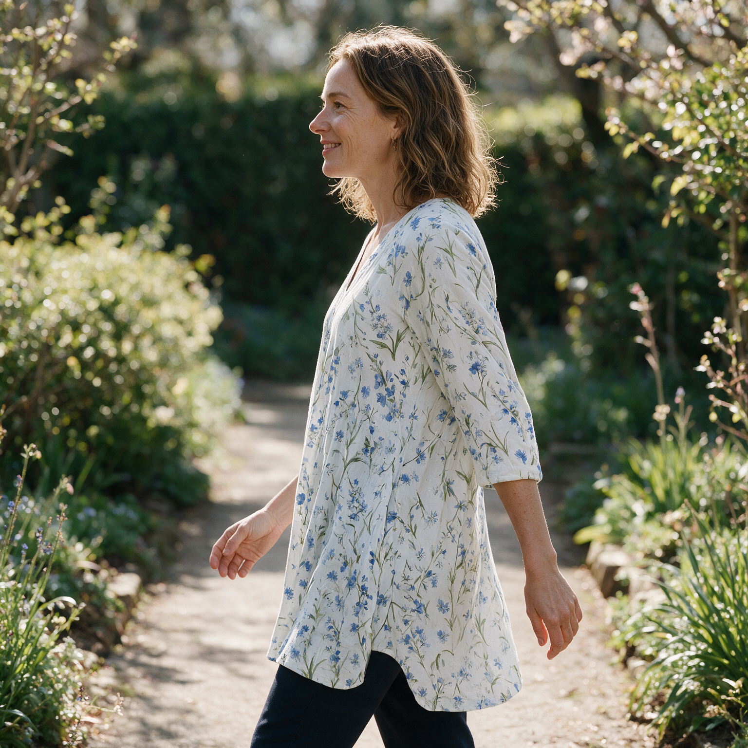 Lenora Long Blouse - side