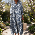 Lilouette spring dress in a sunlit garden