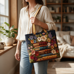 Lynette quilted tote bag worn on the shoulder