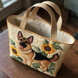 Rosemary quilted tote bag interior lining