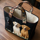 Lyn quilted tote bag interior lining