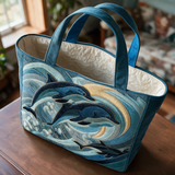 Shirley quilted tote bag interior lining