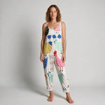 Eliza Strappy Printed Jumpsuit - front view