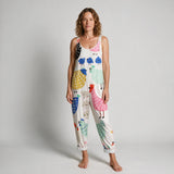 Eliza Strappy Printed Jumpsuit - front view
