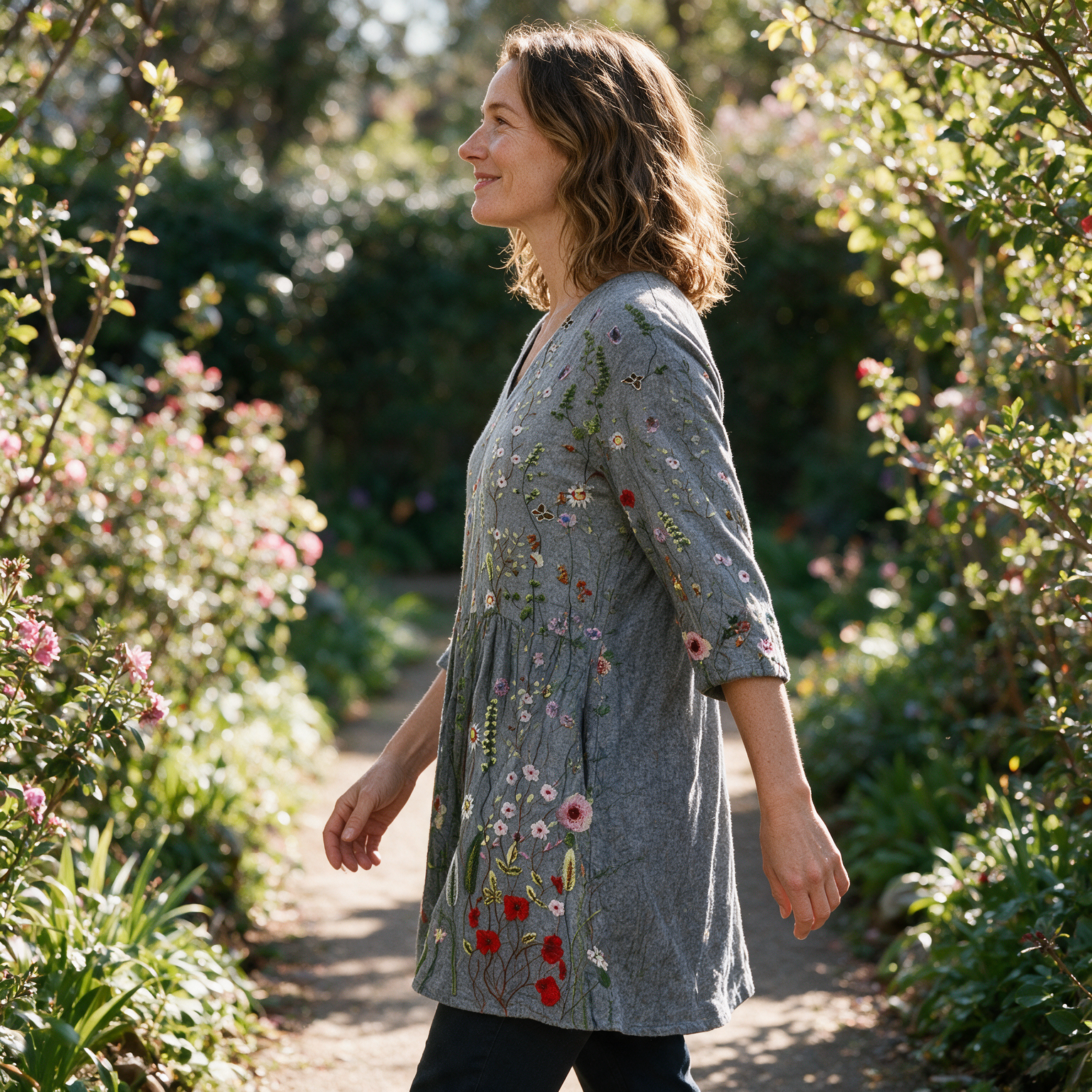 Audrey Long Blouse - side