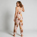 Zoe Summer Printed Jumpsuit - back view