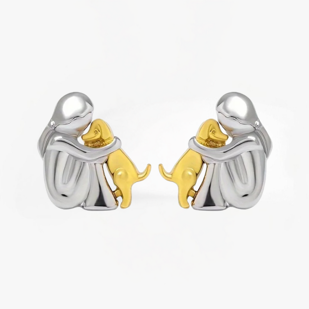 Zoe - Dog Hug Earrings