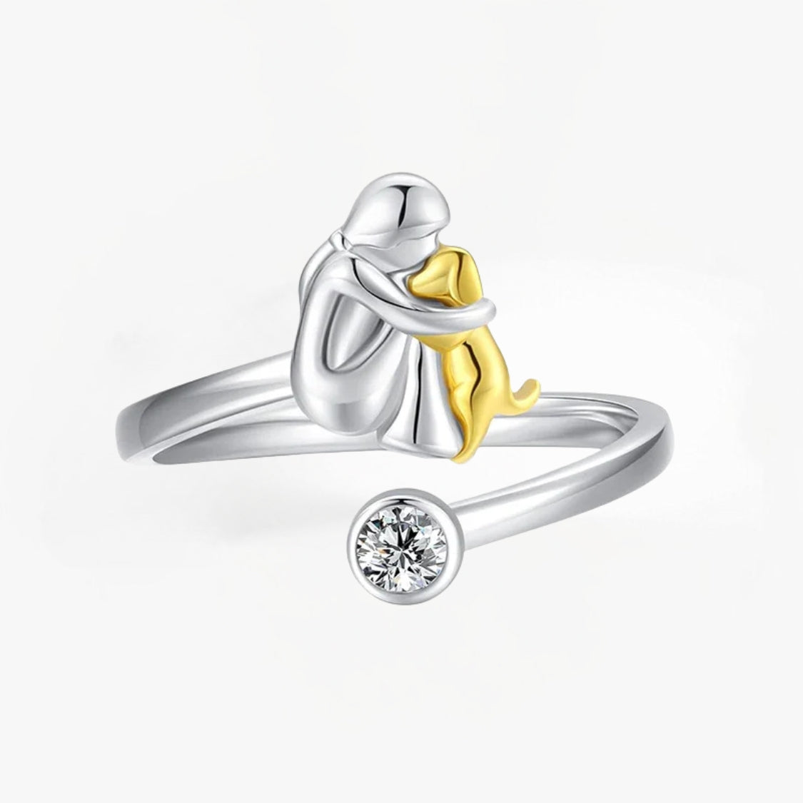 Evie - Dog Hug Ring