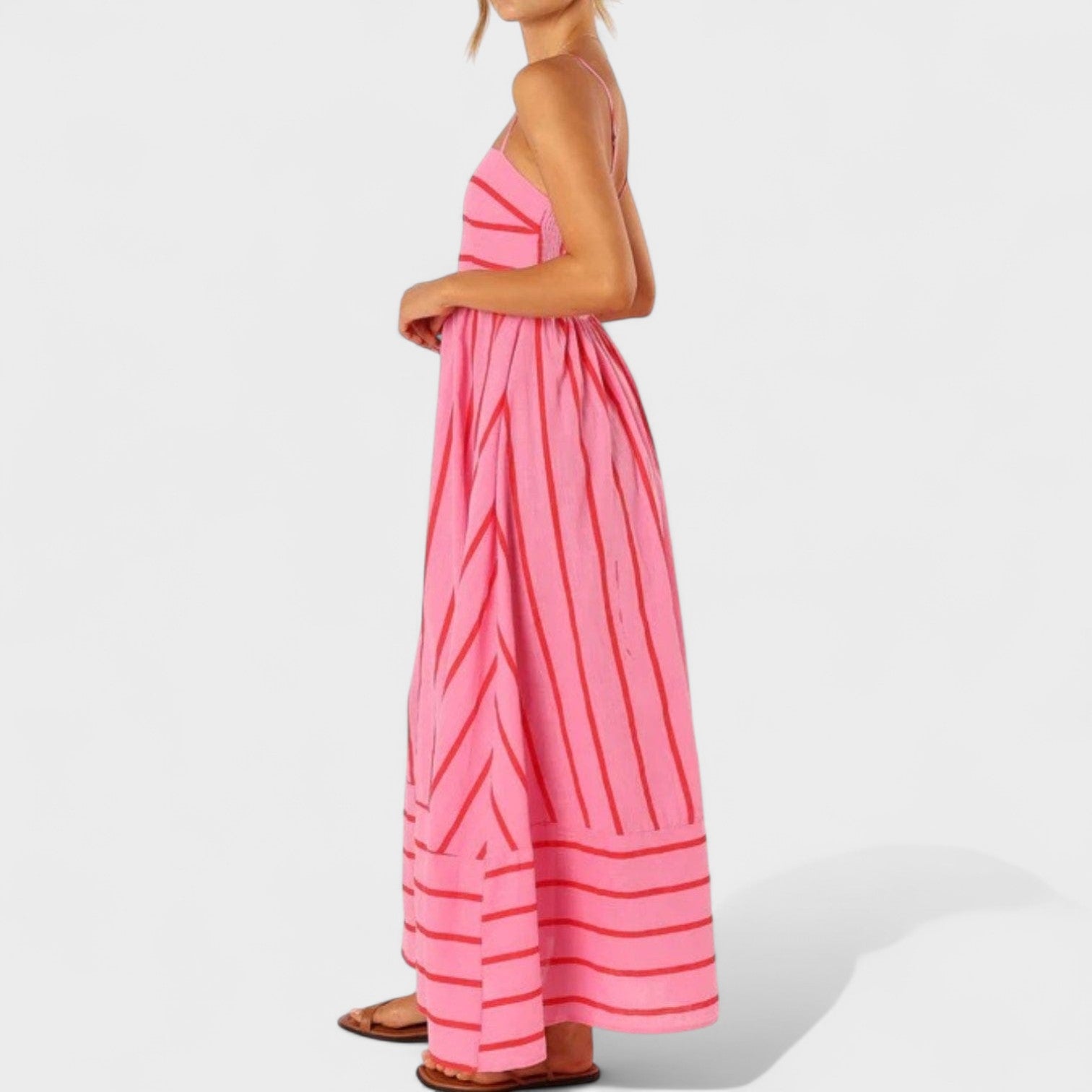 Isabel - Long Striped Dress